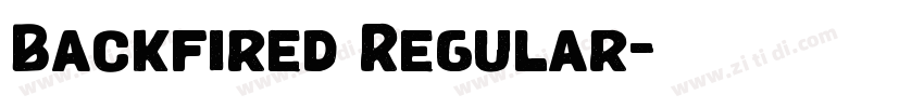 Backfired Regular字体转换